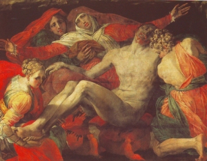 Giovanni Battista o Rosso Fiorentino // La Piedad// Es la unica pintura que se conserva de la vasta producción que llevó a cabo en Francia.